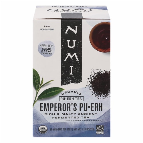 Numi Organic Emperor's Pu-Erh Tea Perspective: front