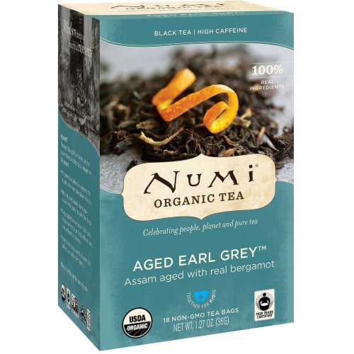 Numi Organic Aged Earl Grey Tea Perspective: front