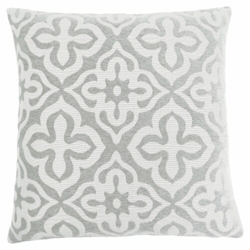 Insert Included, Decorative Throw, Accent, Sofa, Couch, Bedroom, Polyester Grey, Modern Perspective: front