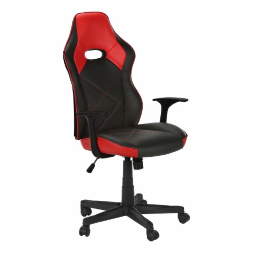 Leather look on sale office chair