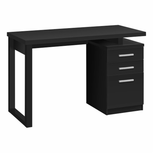 Computer Desk, Home Office Right Set-up, Storage Drawers, 48 l