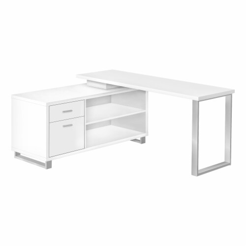 Home Office Corner 72 l L Shape Work Laptop Metal Laminate