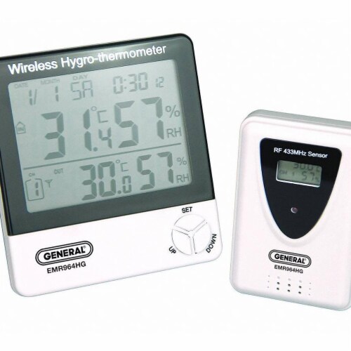 Traceable Thermometer/Clock/Humidity Monitor