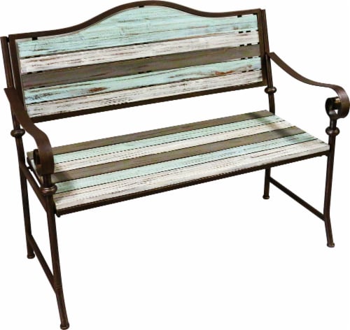 Rustic metal bench clearance