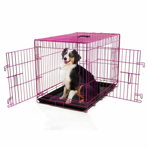 Backyard Expressions Double Door Wire Dog Kennel Pet Crate 1 Each