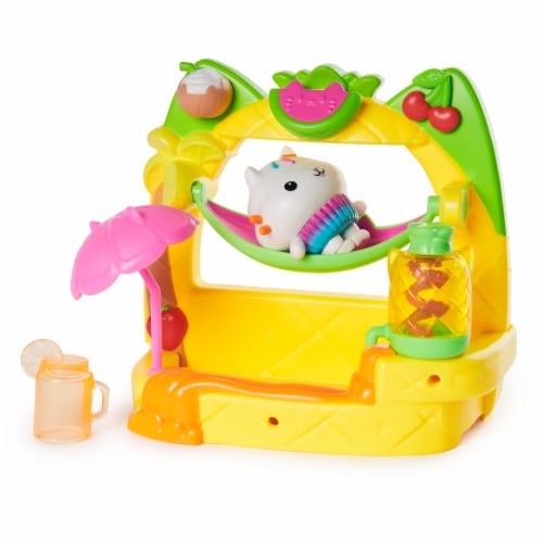 Gabby's Dollhouse Cakey's Fruit Smoothie Party Balcony Playset Perspective: front