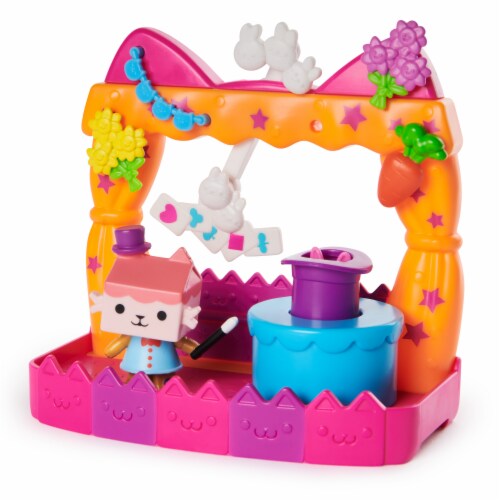 Gabby's Dollhouse Baby Box Cat's Talent Show Balcony Set Perspective: front