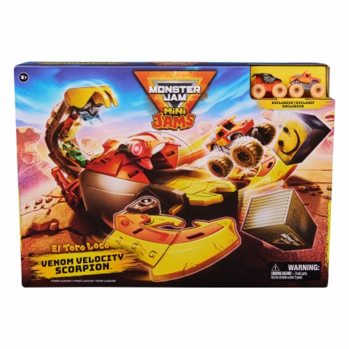 Monster Jam Mini Jams Venom Velocity Scorpion™ Toy Vehicles Playset Perspective: front