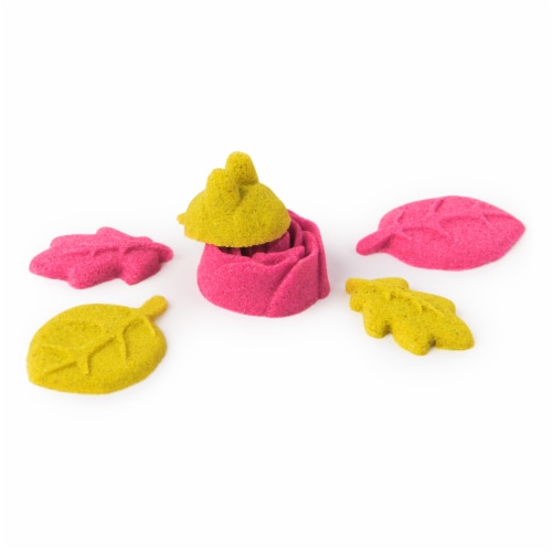 Kinetic Sand™ SquisgBlossom™ Blooming Flower with Neon Yellow & Pink Play Sand Perspective: front