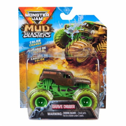 Monster Jam Mud Blasters™ Grave Digger™ Color Change Truck Perspective: front