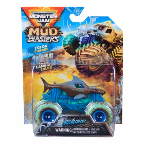 Monster Jam Mud Blasters Megalodon Color Change Monster Jam Truck Perspective: front