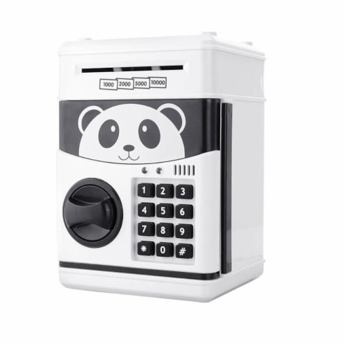 AZ Import MPT821 Electronic Password Cartoon Panda Piggy Coin Bank Perspective: front