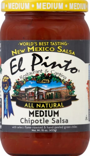 El Pinto Hatch Valley Chile Medium Chipotle Salsa Perspective: front