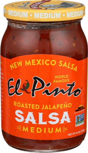 El Pinto Medium Roasted Jalapeno Salsa Perspective: front