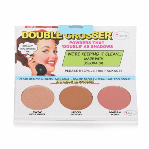 The Balm® Double Crosser Highlighter Bronzer & Blush Perspective: front