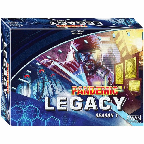 Pandemic: Legacy Season 1 (Blue Edition) Board Game Perspective: front
