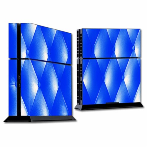 MightySkins SOPS4-Blue Upholstery Skin for Sony Playstation 4 PS4 Console Wrap Sticker - Blue Perspective: front