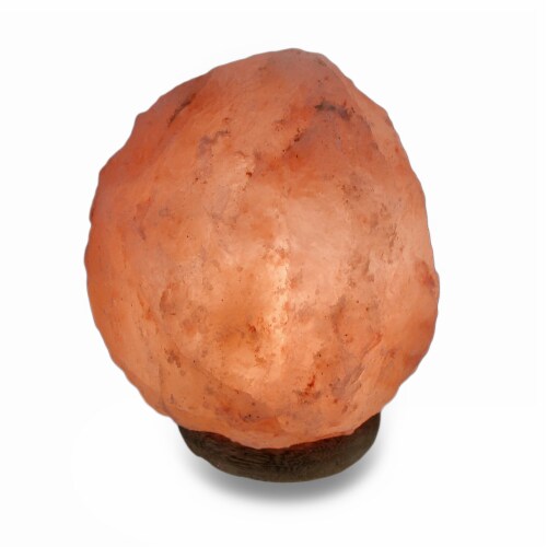 Natural Pink Himalayan Rock Salt Accent Lamp Night Light Perspective: front