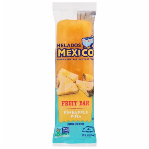 Helados Mexico Pineapple Fruit Bar Perspective: front