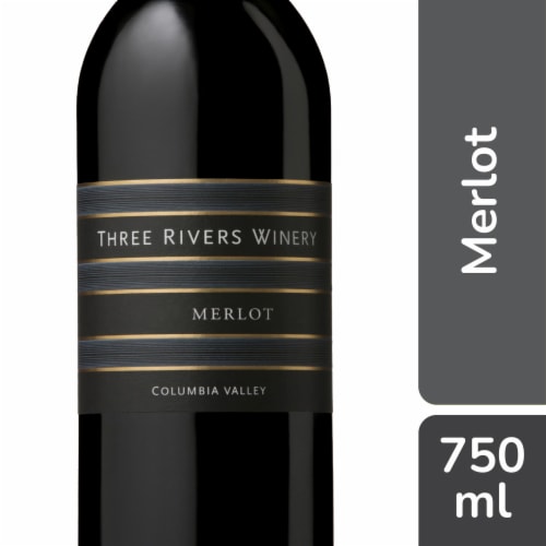 Three Rivers Winery Merlot Washington Red Wine Perspective: front