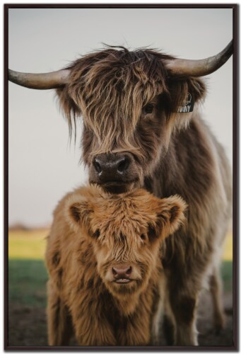 Mom and Zeke Cow & Calf Wall Art Perspective: front