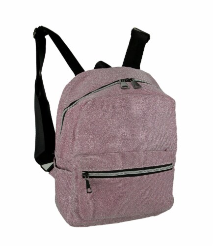 Sparkly Glitter Mesh Mini Backpack, Pink - Pink, Small - Baker's