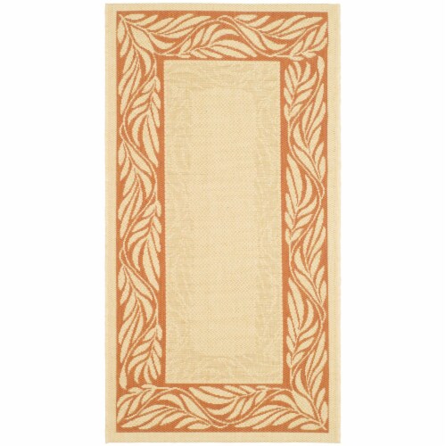 Safavieh CY1551-3201-3 2 Ft. - 7 In. x 5 Ft. Small Rectangle- Indoor - Outdoor Courtyard Natu Perspective: front