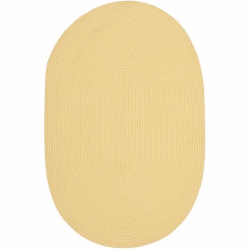 Safavieh MSJ2121J-24 Martha Stewart Braided Oval Rug- Butternut Beige- 2 ft. 6 in. x 3 ft. 10 Perspective: front