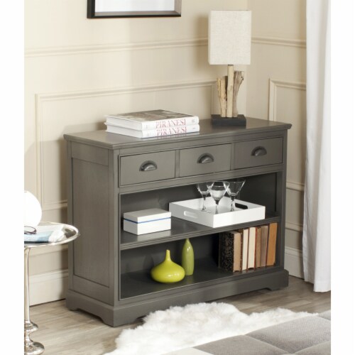 SAFAVIEH Prudence Bookshelf Storage Unit Grey 47 x 16.1 x 19.9 W x Foods Co