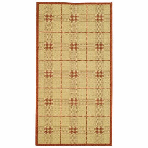 Safavieh CY1587-3201-4 4 Ft. x 5 Ft. - 7 In. Small Rectangle- Indoor - Outdoor Courtyard Natu Perspective: front