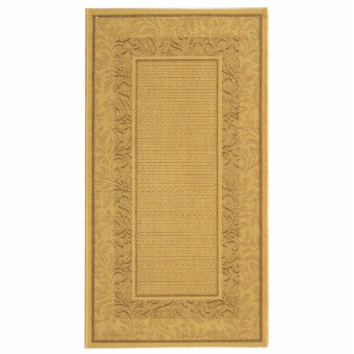 Safavieh CY1704-3001-3 2 Ft. - 7 In. x 5 Ft. Small Rectangle- Indoor - Outdoor Courtyard Natu Perspective: front