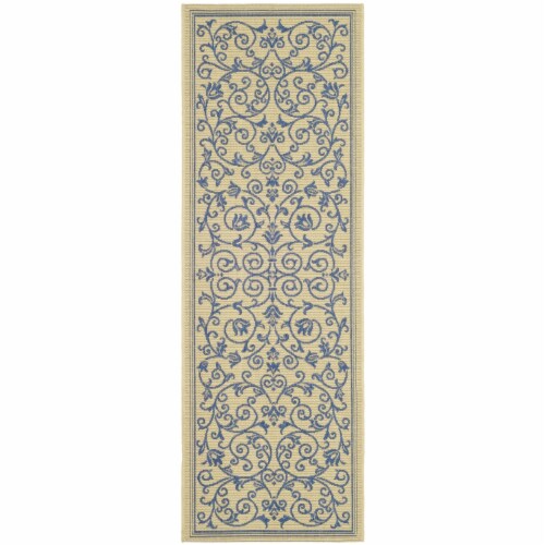 Safavieh CY2098-3101-27 2 Ft. - 4 In. x 6 Ft. - 7 In. Runner- Indoor - Outdoor Courtyard Natu Perspective: front