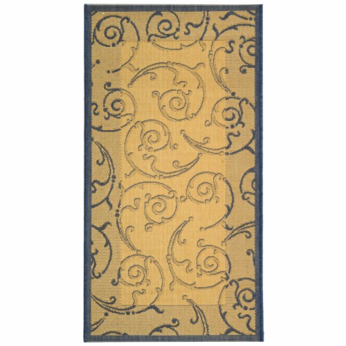 Safavieh CY2665-3101-3 2 Ft. - 7 In. x 5 Ft. Small Rectangle- Indoor - Outdoor Courtyard Natu Perspective: front
