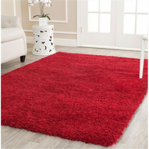 Red clearance shag rug