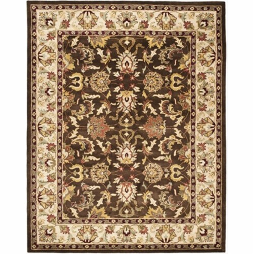 Safavieh HG818A-9 8 ft. - 3 in. x 11 ft. Large Rectangle- Traditional Heritage Brown And Beig Perspective: front
