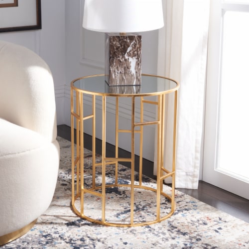 Safavieh gold side table deals