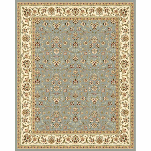 Safavieh LNH312B-6 Lyndhurst Power Loomed 336000 Points & Sqm Rectangle Rug, Light Blue & Ivo Perspective: front