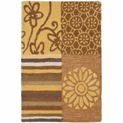 Safavieh SOH818A Soho Beige / Multi 2' x 3' Perspective: front