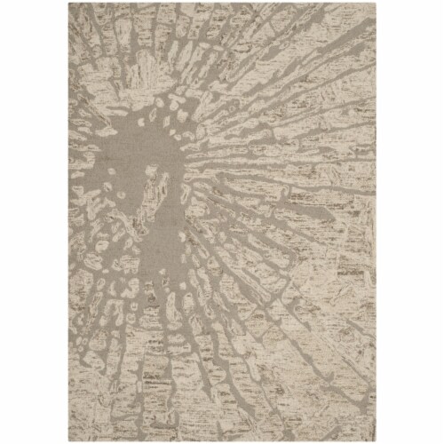 Safavieh BEL656A-5 Bella Hand Tufted Rectangle Rug- Winter Taupe- 5 x 8 ft. Perspective: front