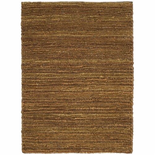 SAFAVIEH Organic Collection ORG114A Handmade Gold Rug 2' x 3' Perspective: front