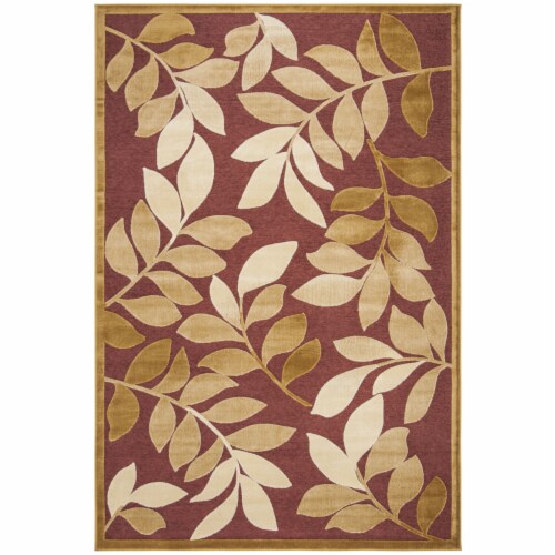Safavieh MSR4481-1521-5 Martha Stewart Medium Rectangle Area Rug, CInnamon Stick - 5 ft. 3 in Perspective: front