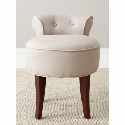 SAFAVIEH Georgia Vanity Stool Taupe 17.9 x 19 x 22.8 W x Kroger
