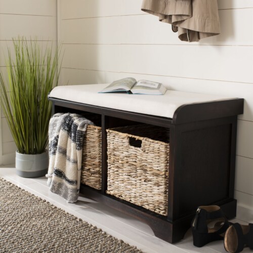 Safavieh wicker bench discount