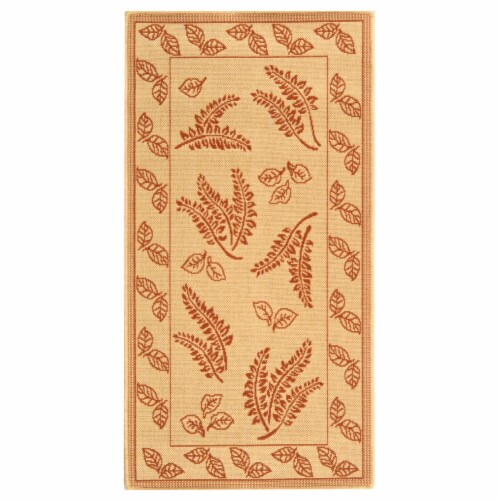 Safavieh CY0772-3201-3 2 Ft. - 7 In. x 5 Ft. Small Rectangle- Indoor - Outdoor Courtyard Natu Perspective: front