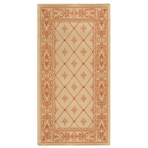 Safavieh CY2326-3201-3 2 Ft. - 7 In. x 5 Ft. Small Rectangle- Indoor - Outdoor Courtyard Natu Perspective: front