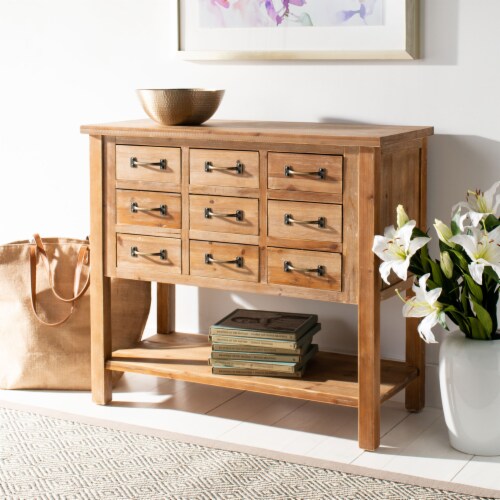 SAFAVIEH Mendie 9 Drawer Chest Oak, 1 unit Smith’s Food and Drug