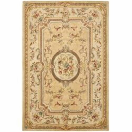 Safavieh BRG168A-10 9 ft.-6 in. x 13 ft.-6 in. Large Rectangle Traditional Bergama- Light Gol Perspective: front