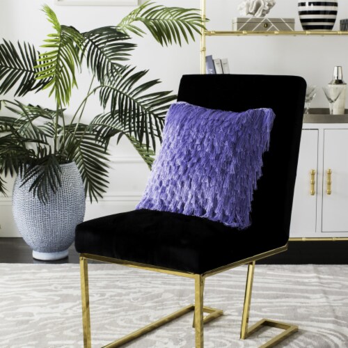 Purple shag pillow outlet