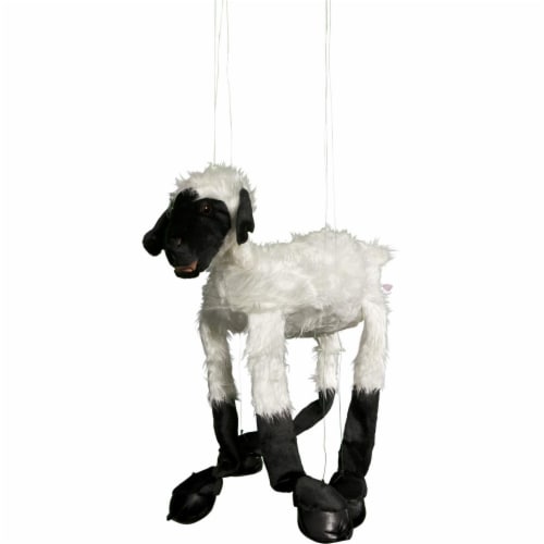 Sunny Toys WB993A 38 In. Four-Leg Large Marionette Sheep - White Perspective: front