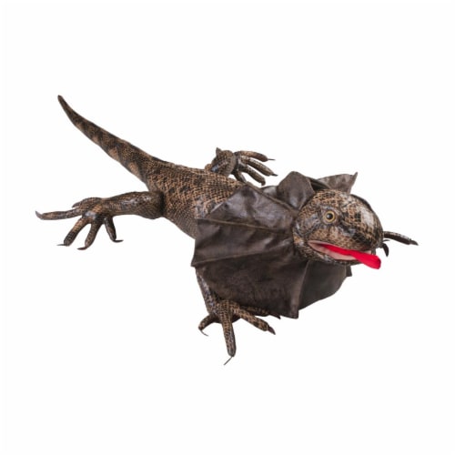 Sunny Toys NP8226 Animal Puppet - 38 in. - Frilled Iguana Perspective: front